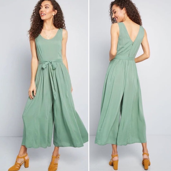 Modcloth Pants - ModCloth Unbridled Enthusiasm Wide-Leg Jumpsuit L